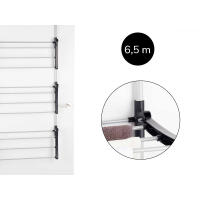 ARISE SHOP-Tendedero Colgante para Puerta, Metal/Plástico,3 Niveles, 12 Varillas,Espacio Total Tendido 6.5m,Tendedero Puerta 6,5 metros Plegable 3 Estantes - details 2
