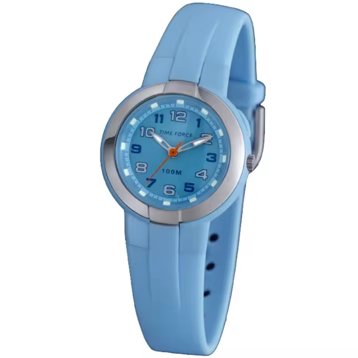 Time Force Tf3387b03 Reloj Analógico Para Niño niña. Color Azul. Esfera Iluminator. 100 Metros - 1
