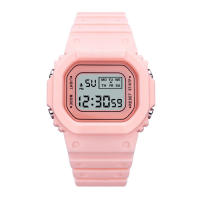 Reloj Digital LED Para Hombres Y Mujeres Resistente Al Choque Reloj Deportivo Impermeable Con Correa De Silicona Estilo Simple - details 15