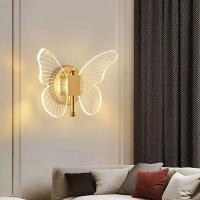 Lámpara De Pared Mariposa Luces Modernas Minimalistas Nórdicas Para Sala De Estar Dormitorio Pasillo LED Iluminación Interior - details 9