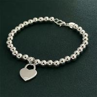 Pulsera de Plata Esterlina 925 con Cuentas de Buda Encanto de Tarjeta de Corazón Moda para Mujeres - details 1