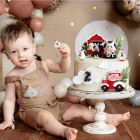 6pcs Decoración De Pastel De Animal Para Fiesta De Cumpleaños En Granja Adornos De Pastel De Bovino Para Baño De Mantequilla De Bebé Decoración De Fiesta - details 4