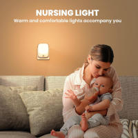 Lámpara De Noche LED Con Sensor De Movimiento Para Habitación Infantil EU Plug Automático De Atardecer a Amanecer Sensor Dimmable Sin Cable Para Armario - details 6
