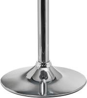 Set of 2 High Kitchen Stools, 360° Swivel, Height Adjustable Bar Stools (83-104 cm), with Backrest, Faux Leather Material, Metal Frame and Footrest, Grey - details 1