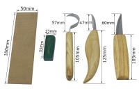 Set De Taladro De Madera De Acero Inoxidable Herramientas De Grabado Para Trabajos Manuales Con Mango De Madera Ash Set De Taladros De Grabado De Madera - details 1
