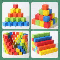 Juego De Construcción De Cubos De Madera Colorida Para Niños 50 Piezas Juguete Educativo Para Boys Y Girls Regalo De Cumpleaños Ideal Para Edades 3-12 Años - details 11