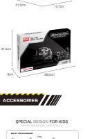 Camión Descargador RC Tracked 2.4G 10CH Con Cuerpo De Acero Inoxidable Vehículo De Construcción DIY Para Juego Educativo Para Niños - details 9
