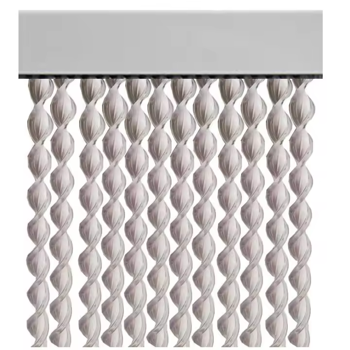 Cortina de tiras cintas espiral para puertas 120 cm - Blanco Transparente [0812104] - 1