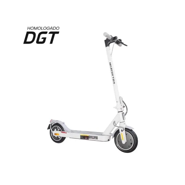 Mascooter s1 essential patinete electrico motor 300w - homologado dgt - autonomia hasta 20km - carga maxima 100kg - ruedas 8.5” - color blanco - 1