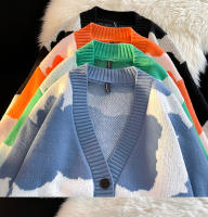 Suéter De Manga Larga Para Mujer Y Hombre Con Cuello En V Botones Abiertos Suave Y Cálido Chaqueta De Lana Tejida Casual Para Otoño E Invierno - details 16