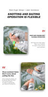 Guantes De Pesca Sin Dedos Para Hombres Y Mujeres Guantes Antideslizantes Para Pescar Natación Kayak Senderismo Ciclismo - details 3