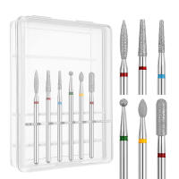 Set De 6 Piezas De Cuchillas De Perforación Para Uñas Con Bit De Diamante Para Taladro 3/32 Herramientas De Arte De Uñas - details 0