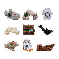 Miniatura De Ballena Delfín Y Tortuga Para Acuario DIY Juego De Escritorio De Paisaje Micro Mundo Submarino Animales Resina Decoración Para Hogar - details 0