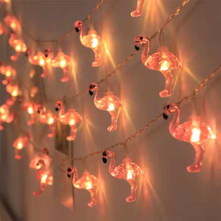Luces De Flamenco 10M 80 LED Luces De Vintage Para Decoración De Navidad Y Halloween Jardín Patio Hogar Decoración De Fiesta - 1