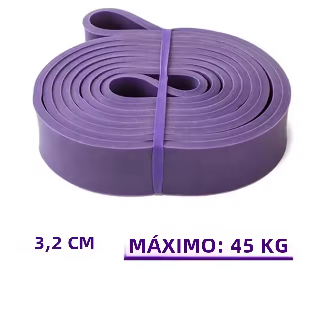 Banda De Resistencia De Látex Fuerte Elástica Para Ejercicios De Fuerza Y Pilates Equipo De Gimnasio Y Fitness Para Entrenamiento Completo De Brazos Y Piernas Unisex - 1