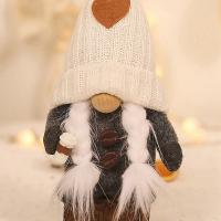 Muñeco De Navidad Sin Cara 34x10x5cm Decoración De Barra De Café En Peluche Adorno De Escritorio Para Hogar Y Año Nuevo - details 4