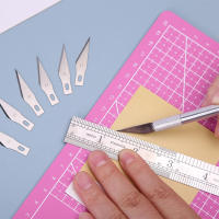 Fniiva Cuchillo De Grabado Con 5pcs De Hoja Herramientas Para Manualidades Y Escultura En Metal Mango Antideslizante Para Papel Herramientas Para Reparación Y Terciario De Cuero - details 1
