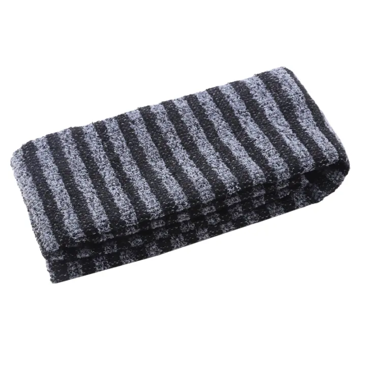 Toallas De Limpieza Para Ducha Doble Cara Estilo Rectangular Tejido De Algodón Peinado Y Poliéster Toalla De Baño Esencial - 1