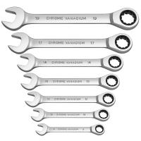 Llave De Eje Fijo De 6-24mm Métrica Acero Cromo Vanadio 12 Puntos Con Llave De Ratón De 72 Dientes Y Cabeza Abierta Herramienta Multifuncional Antideslizante - details 1