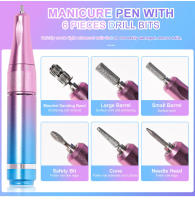 Set De Pulidora De Uñas Eléctrica Profesional 40000 Rpm Máquina Portátil Para Hogar Y Salón De Belleza Herramienta De Manicura - details 6