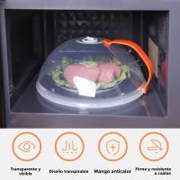 Cubierta De Microondas Transparente Reutilizable Resistente Al Calor Airtight Anti-Salpicaduras Tapa De Alimentos Para Cocina - details 1