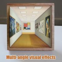 Lámpara De Mesa Recargable De Madera Con Visión En 3D Luz Nocturna Para Decoración De Pared Para Sala De Estar Y Dormitorio Regalo Para Mujeres Hombres Niños - details 1