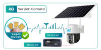 Cámara Solar 4G Con Tarjeta SIM Seguridad Protección Exterior IP CCTV Vigilancia Inalámbrica Inteligente HD 5MP Para Hogar - details 2