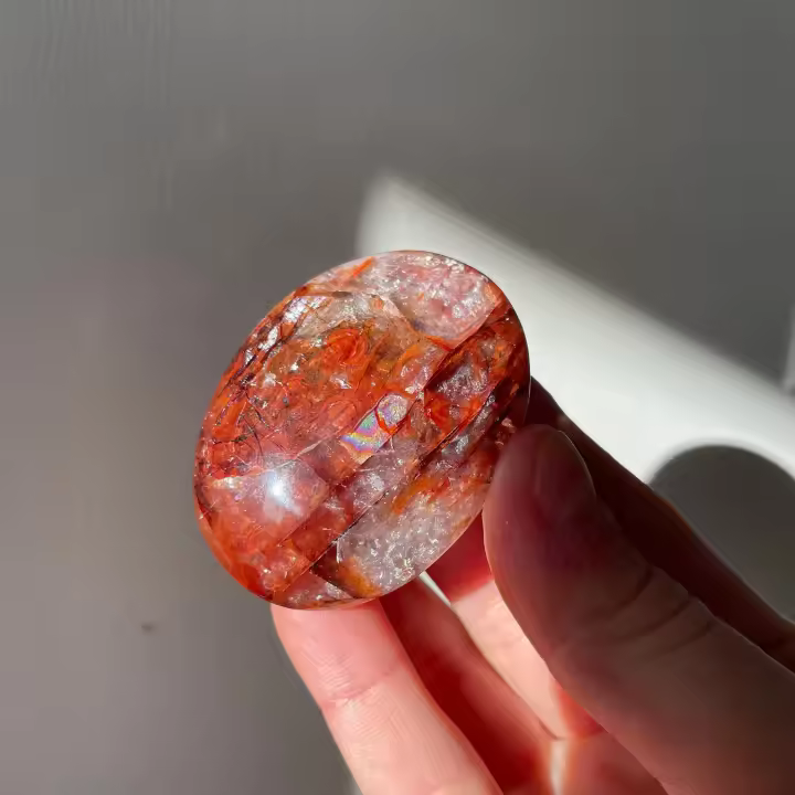 Piedra De Palma De Cuarzo De Calidad Superior Para Fiestas Y Decoración De Mesa Regalo De Cumpleaños Y Día De La Madre Hematita Cuarzo - 1