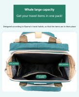 Bolso De Mamá Plegable Y Portátil Gran Capacidad Para Bebé Bolsa De Viaje Para Mujer Estilo Mochila Colorido Diversidad De Patrones - details 4
