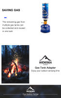 Adaptador De Recarga Para Estufa De Camping Widesea Quemador De Gas Butano LPG Saver Equipo De Camping Metálico No Certificado CE - details 3