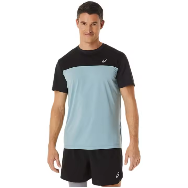 Camiseta de Manga Corta Asics Race para hombre en color azul - 1