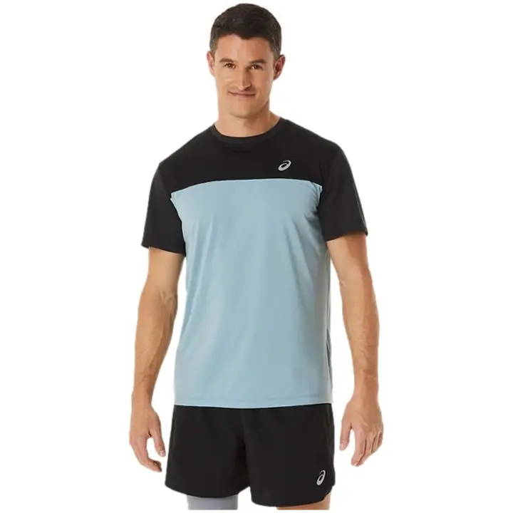 Camiseta de Manga Corta Asics Race para hombre en color azul - 1