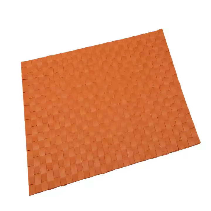 Renberg Mantel Individual 30x45 Cm Poliéster Naranja Diseño Liso - 1