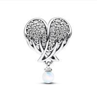 Colgante Pandora de plata de ley 925 con circonita cúbica para mujer, pulsera y collar, Día de la Madre - details 0