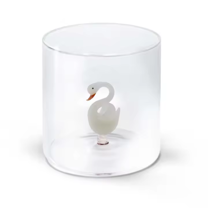 WD Estilo de vida vidrio borosilicato CC 250 ml decoración del cisne - 1