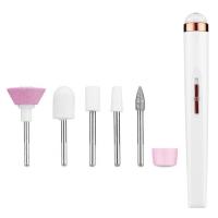 Herramienta De Manicura Eléctrica 5 En 1 Para Mujer Con Luz Portátil Mini Pulidora De Uñas Para Gel Y Maquillaje - details 6