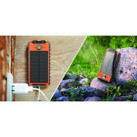 Bigben Powerbank solar 10000 mAh USB 2 A+C con linterna F150857 - details 1