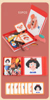 Libro De Rompecabezas Magnético De Madera Con Cartas Para Niños Tema De Vida Marina 3D Cambio De Ropa Y Caras Juguetes Educativos Para Niños - details 6