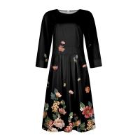 Vestido Para Mujer Traf 2024 De Manga 3/4 Casual Y Elegante Con Bolsillo Y Cierre Trasero Vestido Femenino De Organza Mid-calf Para Todas Las Temporadas - details 28