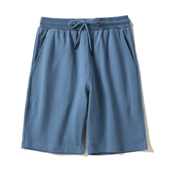 Shorts De Algodón Para Hombre Verano Transpirables Y Absorbentes De Sudor Estilo Casual Color Sólido Tallas M a 5XL - 1