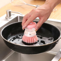 Cepillo De Limpieza Para Cocina Con Dispensador De Detergente Cepillo Redondo En Forma De Hongo Para Lavado De Platos - details 4