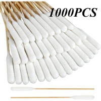 Cepillos De Algodón Cilíndricos En Lote De 50/100/300/500/900/1000 Con Palos De Madera Largos Para Limpieza De Oídos Tatuaje Maquillaje Suministros Médicos - details 12