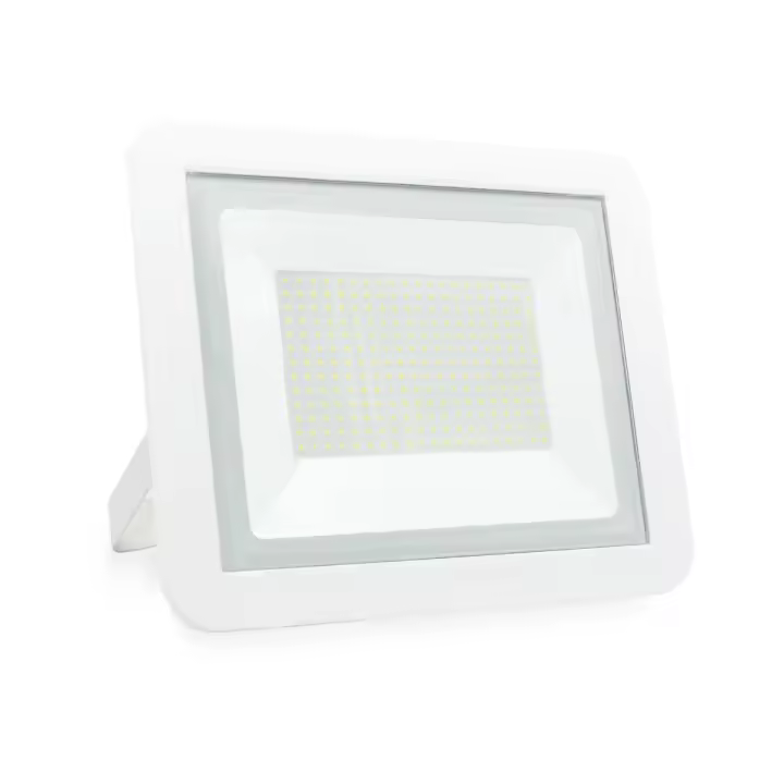 PROJETOR LED PLANO BRANCO MATEL IP65 200W FRIA - 1