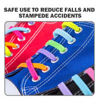 Nuevos 16Pcs Cordones Elásticos Para Zapatillas Silicona Estirable Cordón De Goma Unisex Moda Sin Atar Medio De Fijación Para Zapatos - details 18