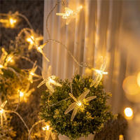 Luces De Hiedra De 40 LED Dragonfly Decorativas Luz Fae Tirada De Batería Para Decoración De Dormitorio Boda Navidad - details 7