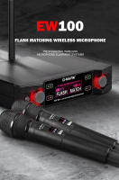 Micrófono De Karaoke Profesional G-MARK EW100 UHF Handheld Frecuencia Fija Para Fiesta En Casa Bodas Show - details 1