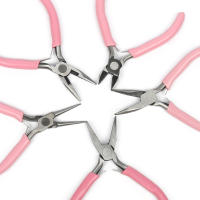 Alicates Diagonales Mini De Metal Rosa Duraderos 5 Estilos Nariz Redonda Y Punta Curva Para Bricolaje Joyería Herramientas De Juego - details 4