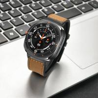 Correa De Cuero Y Silicona Para Samsung Galaxy Watch 7 Ultra 47mm Deporte Unisex Pulsera De Cierre De Hebilla Para Reloj Samsung 7 47mm - details 3