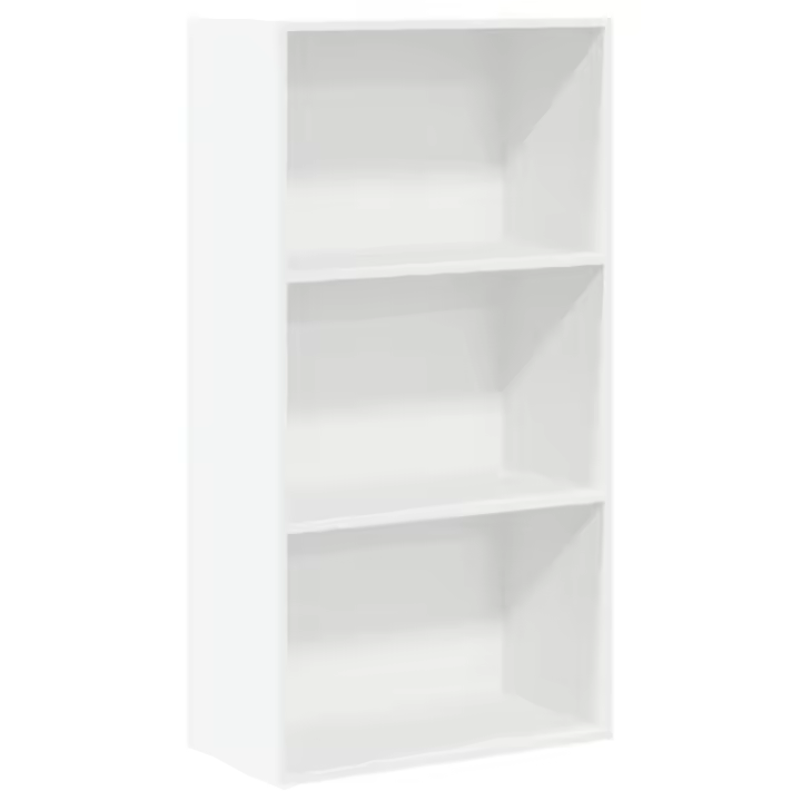 Librería de madera de ingeniería blanca 60x30x114cm - 1