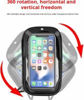 Soporte de teléfono para Bicicleta impermeable, accesorios, Bolsa para manipulador de Bicicleta giratoria de 360 ° - details 1